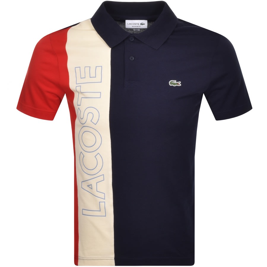Alternative Image for ProductLacoste Colour Block Short Sleeve Polo Navy1